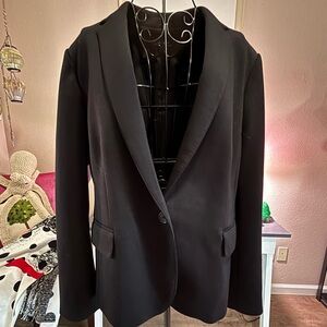 Ann Taylor Black Single-Button Blazer